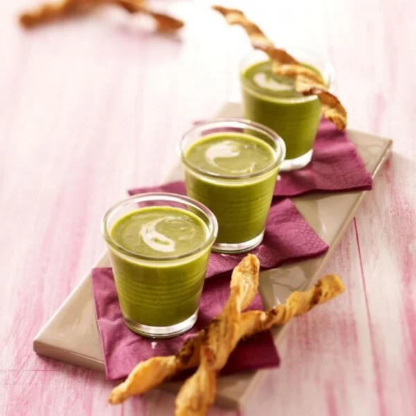 Mini-verrines de crème de cresson