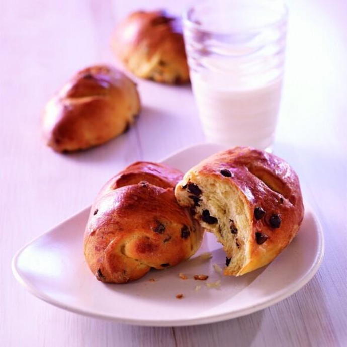 Pain viennois aux pépites de chocolat