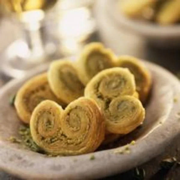 Palmiers au sucre et aux pistaches