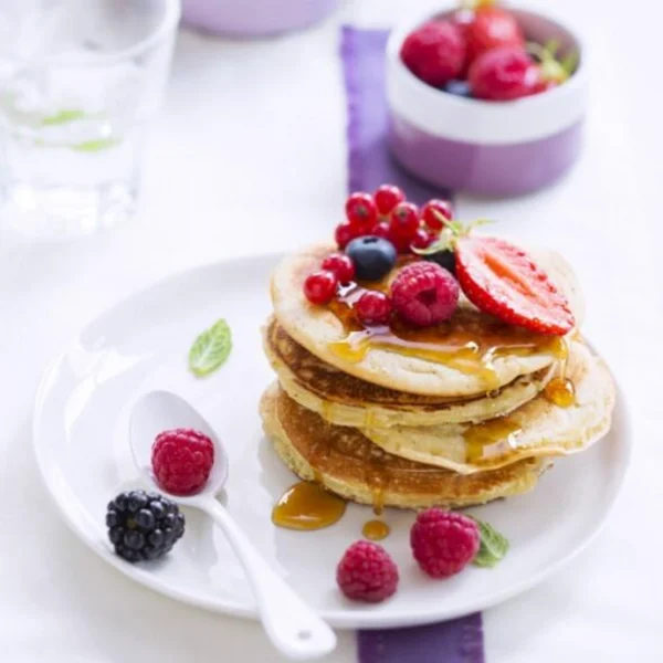 Pancakes aux fruits rouges