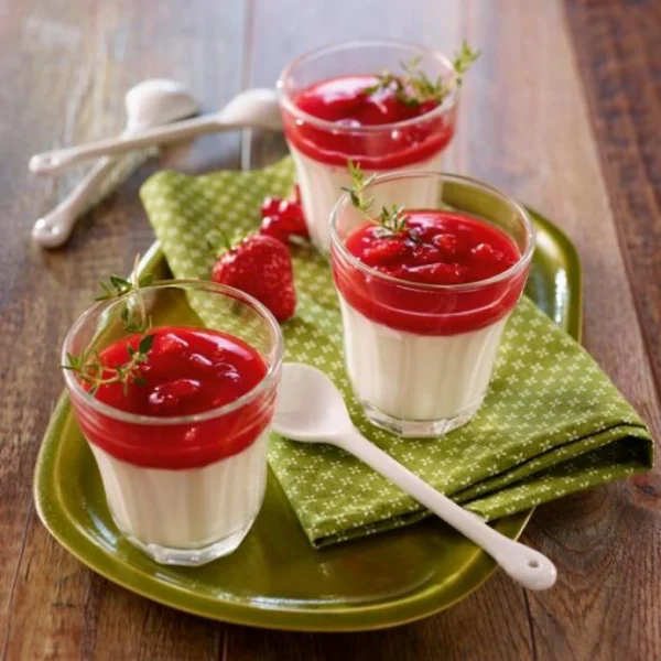 Panna cotta au lait de soja