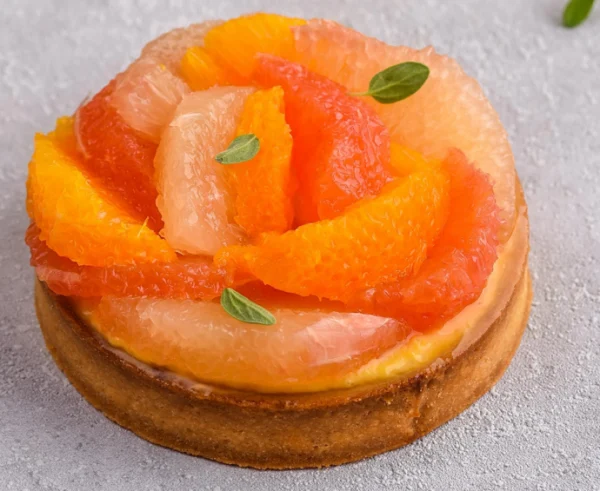 Petites tartes orange-pamplemousse