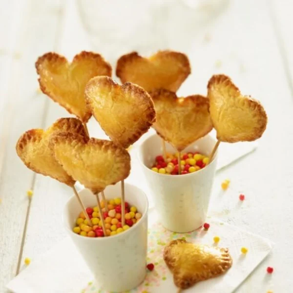 Pie pops en cœur faciles et rapides