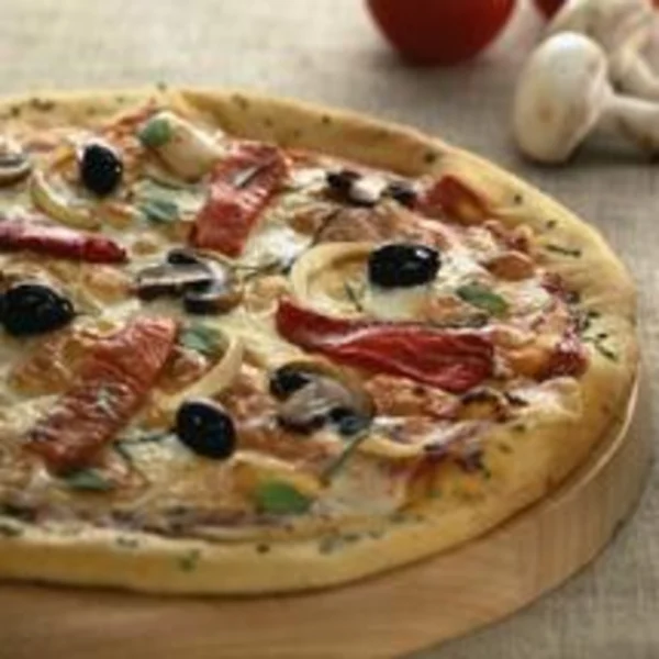 Pizza aux tomates confites