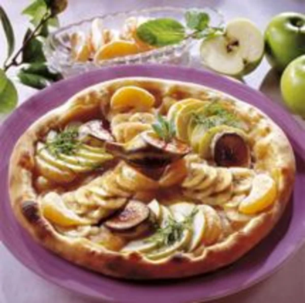 Pizza pommes et bananes