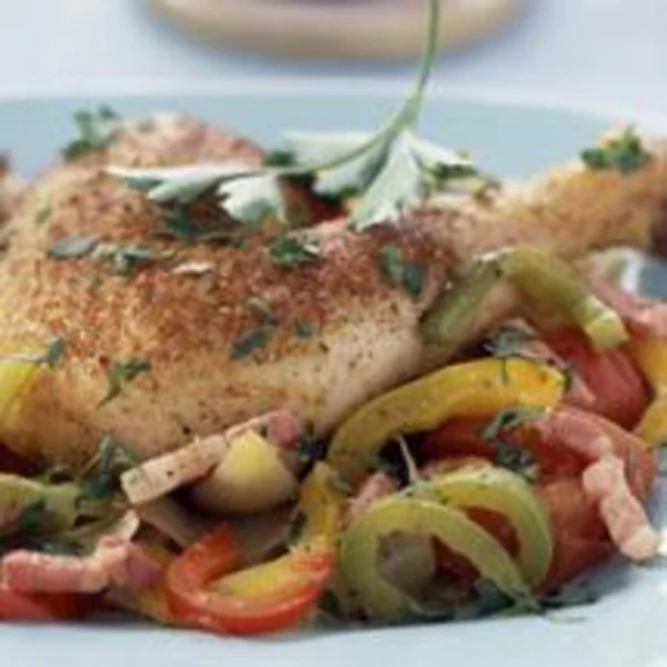 Poulet basquaise relevé au paprika