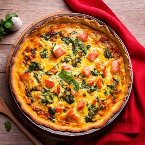 Quiche épinards saumon