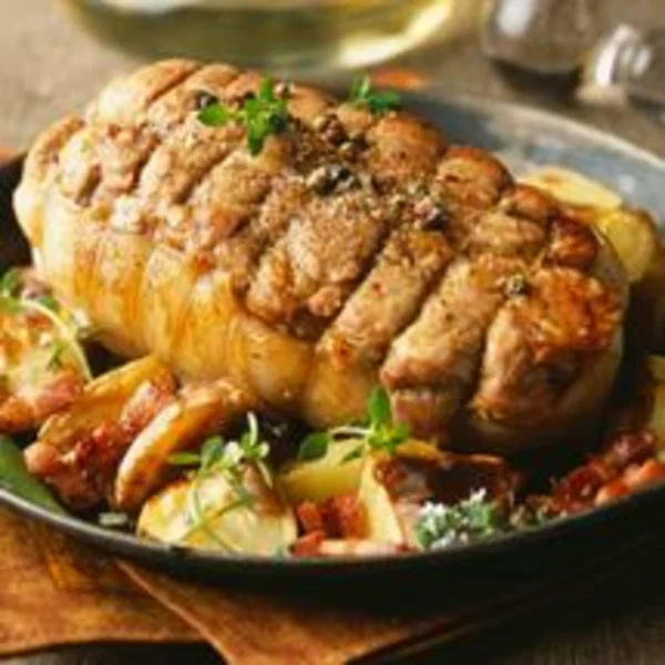 Rôti de veau aux artichauts