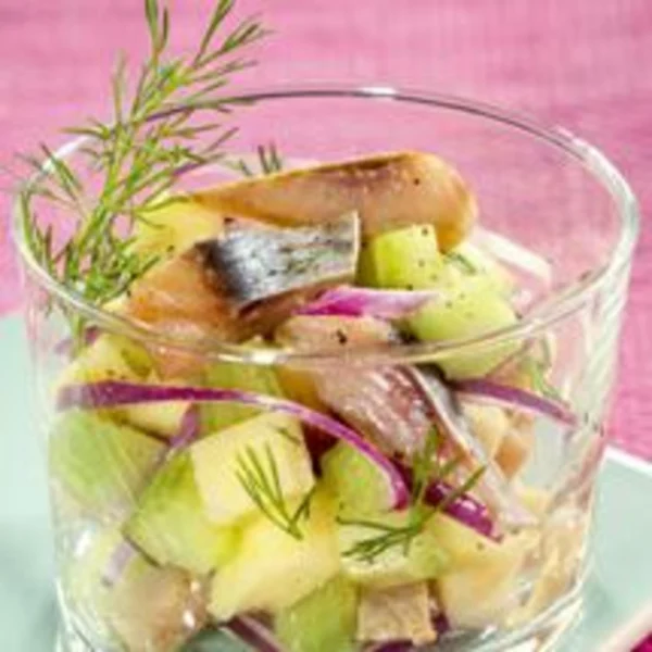 Salade de harengs fumés