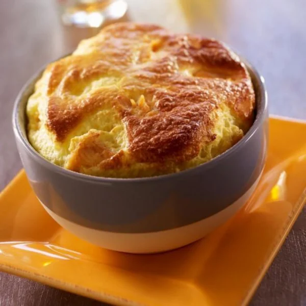 Soufflé au saumon et safran