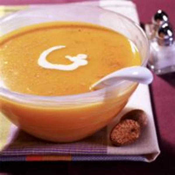 Soupe de lentilles corail et potiron