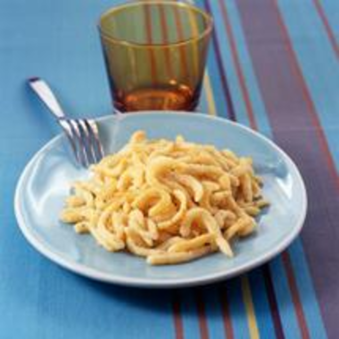 Spaetzles à la sauce au roquefort