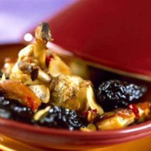 Tajine de poulet aux poires et pruneaux (Maroc)