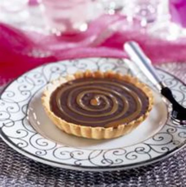 Tarte au chocolat caramel salé