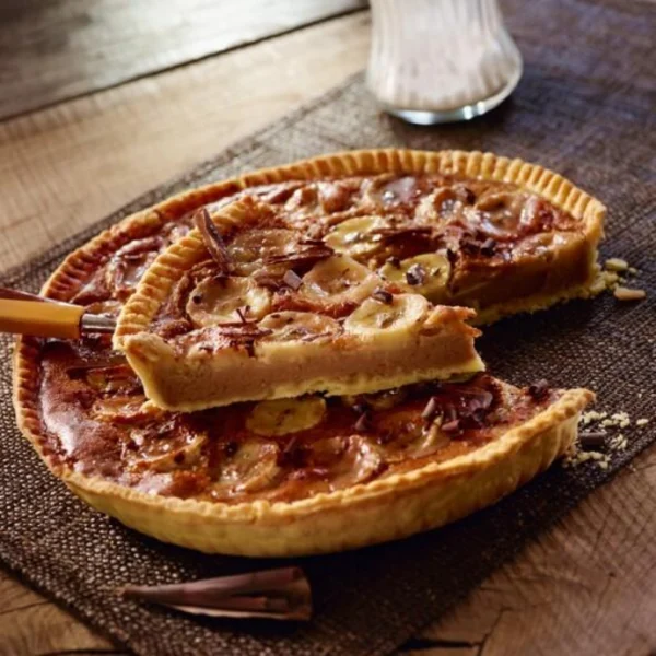 Tarte banane chocolat