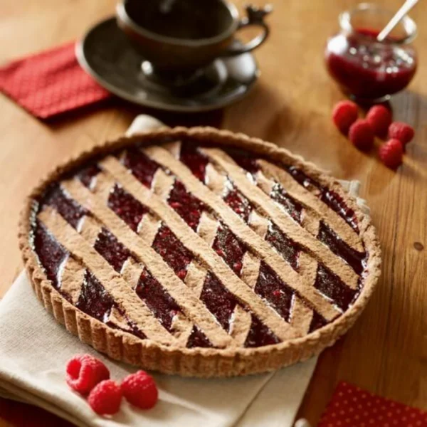 Tarte Linzer à la framboise