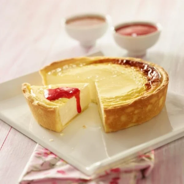 Tarte moelleuse au fromage blanc