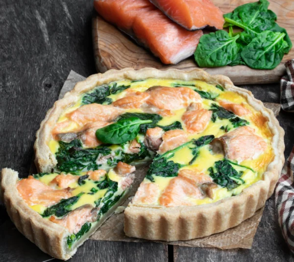 Tarte Saumon Epinards et Chèvre