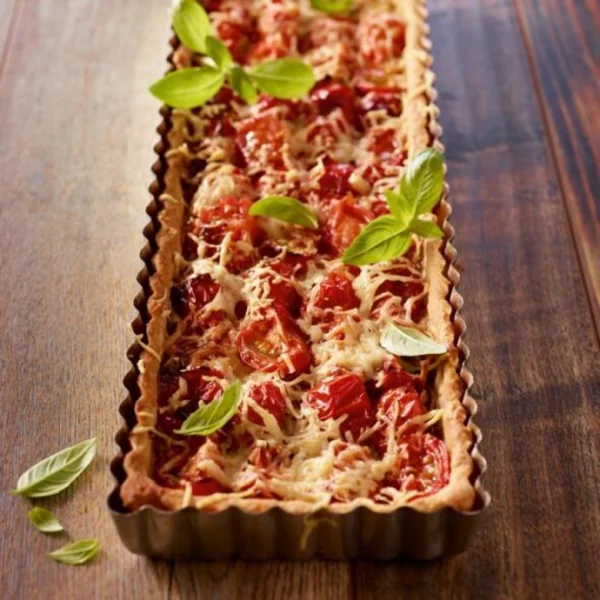 Tarte tomates et basilic