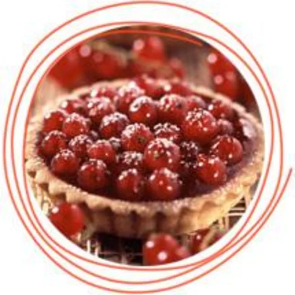 Tartelette en rouge et noir