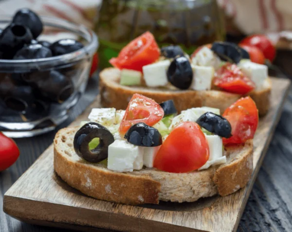 Tartine à la grecque