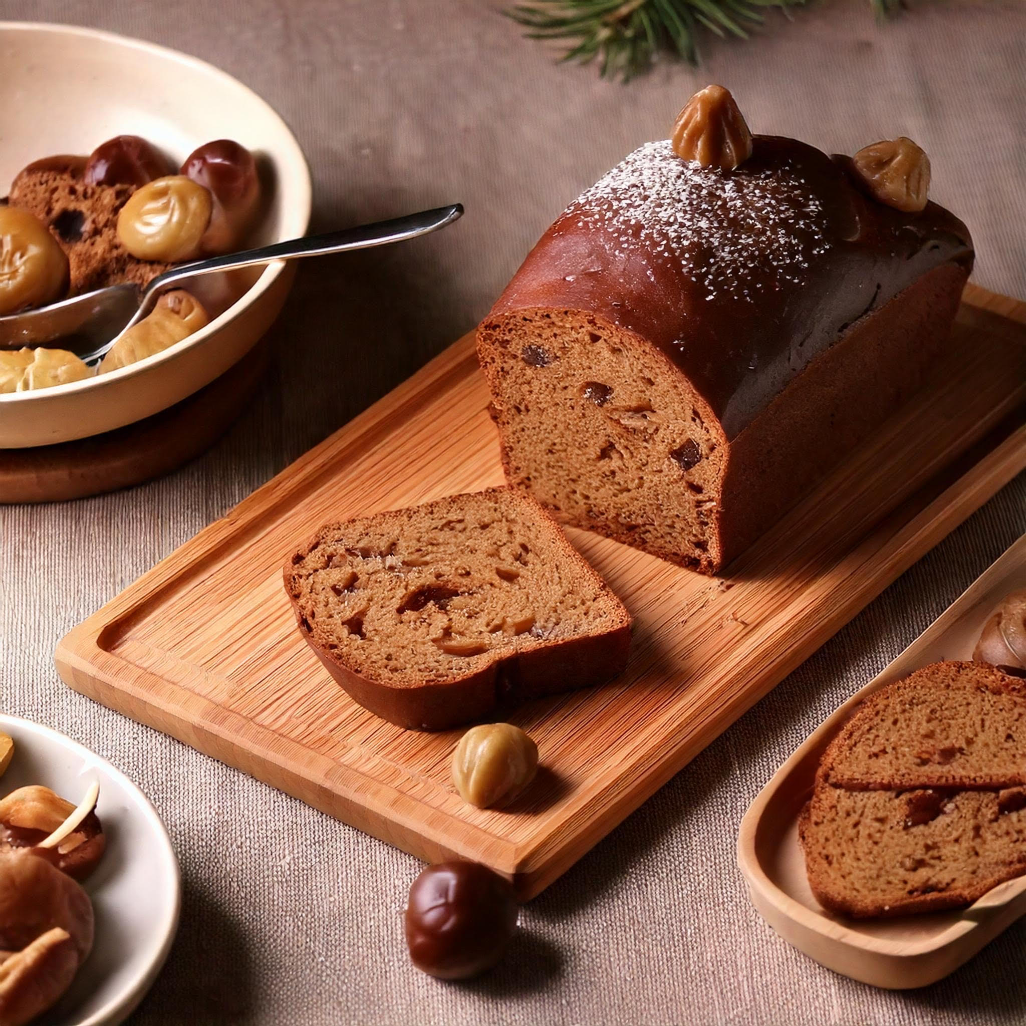 Gâteau aux marrons glacés