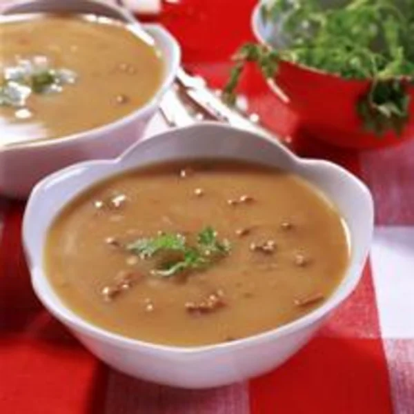 Velouté de champignons aux noix