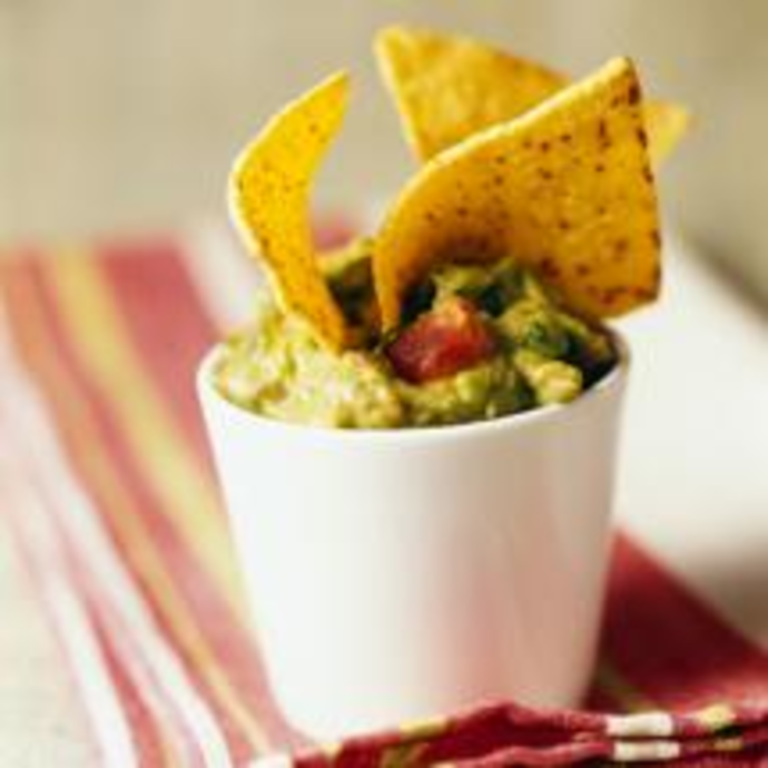 Verrines de guacamole aux chips