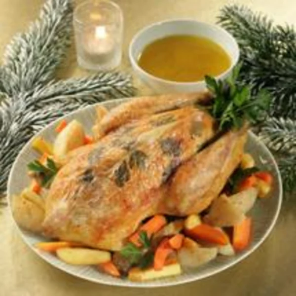 Volaille de Bresse aux légumes