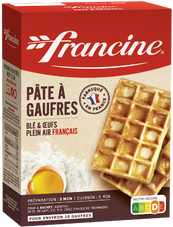 Préparation pour ma pâte à gaufres Francine