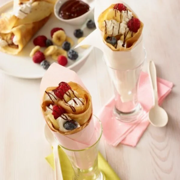 Crêpes roulées à la japonaise