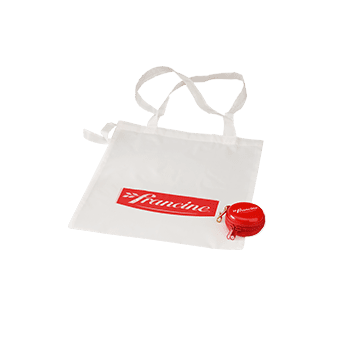 Sac de course pliable rouge