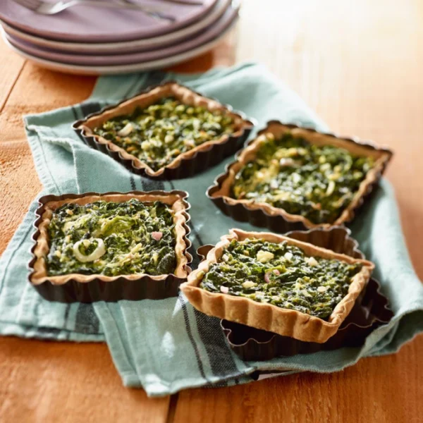 Tartelettes aux épinards et sarrasin