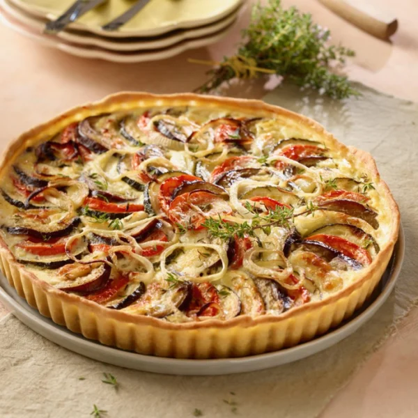 Tarte façon tian de légumes