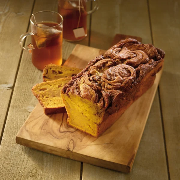Pumpkin Bread – Gâteau au potiron et tourbillons de cannelle