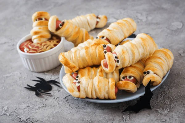 Terrifiantes saucisses momies d’Halloween