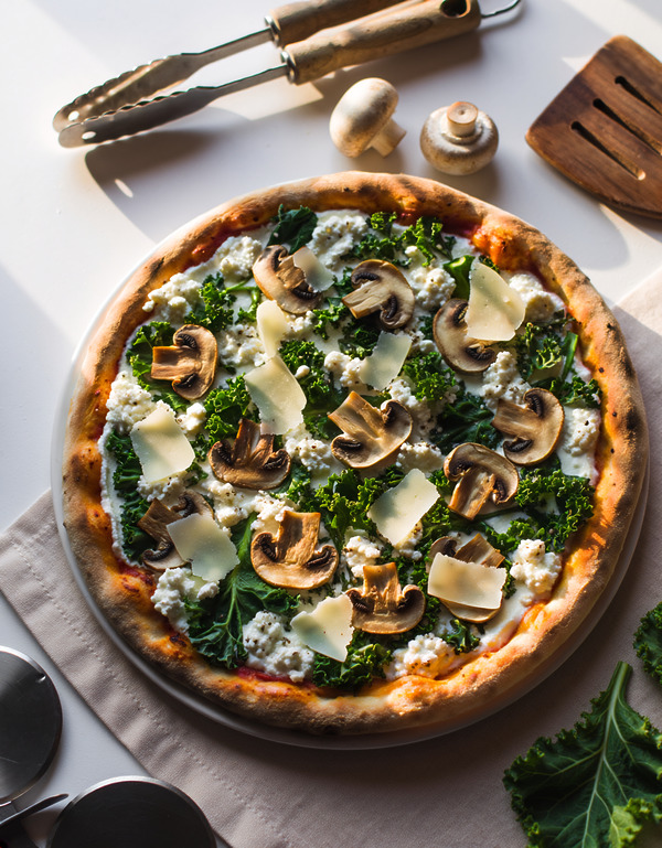 Pizza végétarienne d’hiver