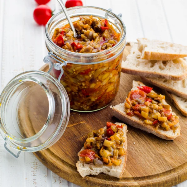 Bruschetta au caviar d’aubergines
