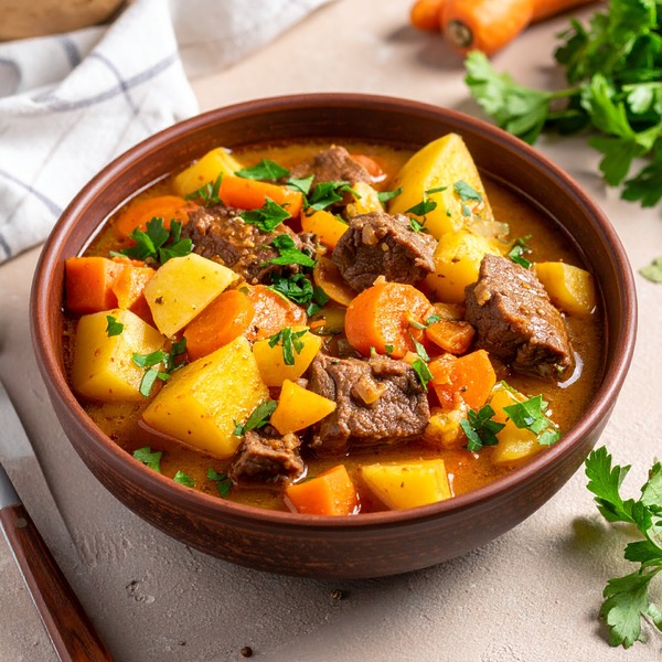 Ragoût de bœuf aux carottes et pommes de terre