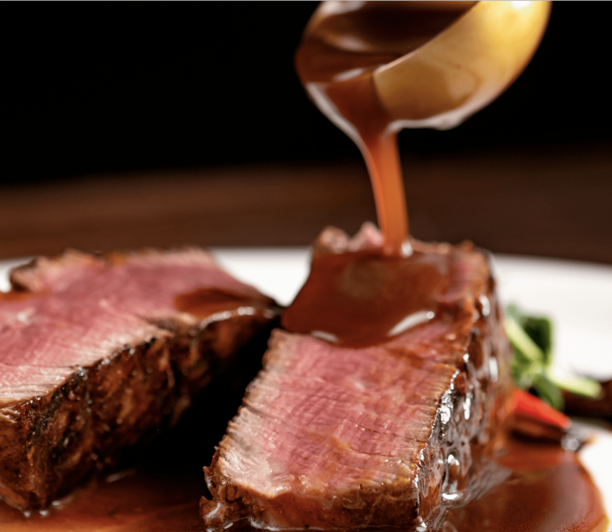 Rôti de bœuf sauce au porto