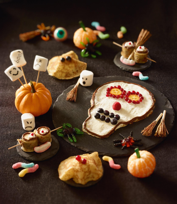 Crêpes terrifiantes d’Halloween