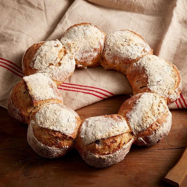 Pain couronne de Noel