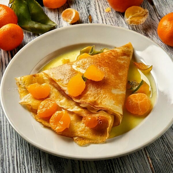 Crêpes flambées aux mandarines