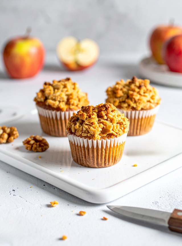 Muffins crumble aux fruits