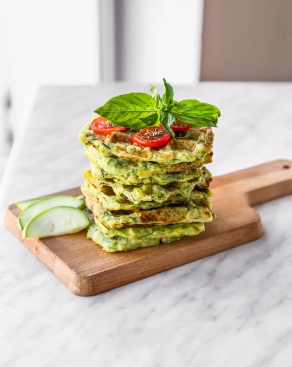 Gaufre au bacon et chou frisé