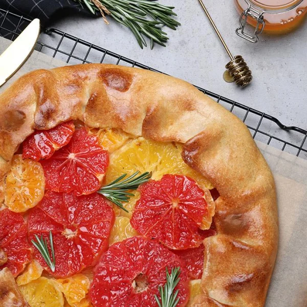 Tarte aux clémentines et pamplemousse