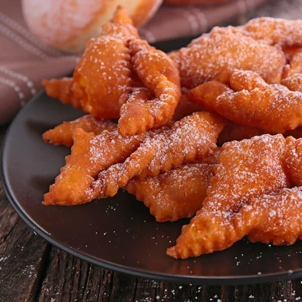 Bugnes sans sucre blanc