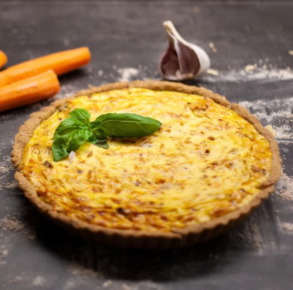Tarte carottes et lardons