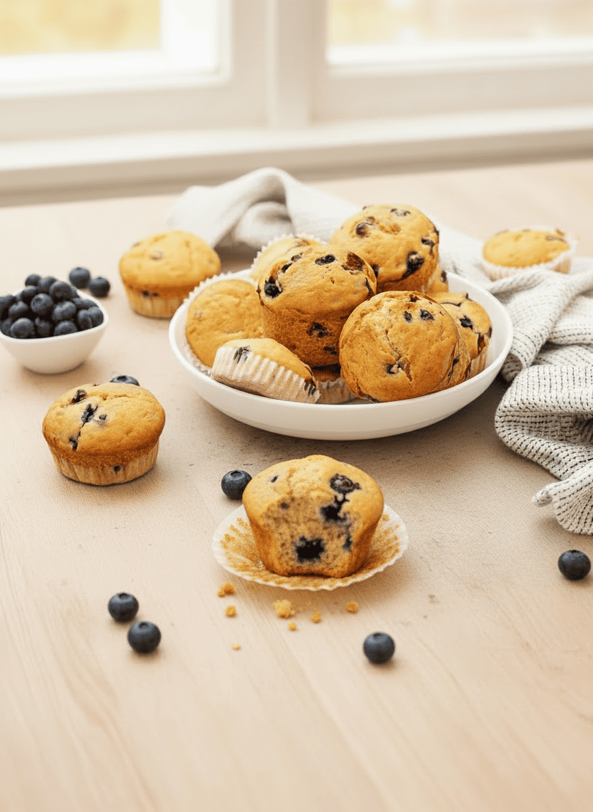 Muffins aux myrtilles