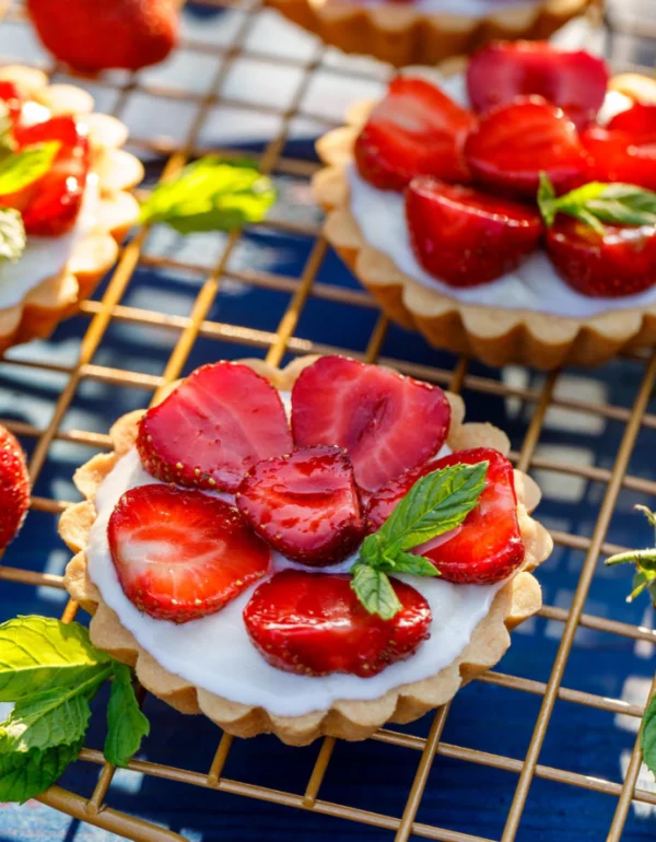 Mini-tartelettes aux fraises
